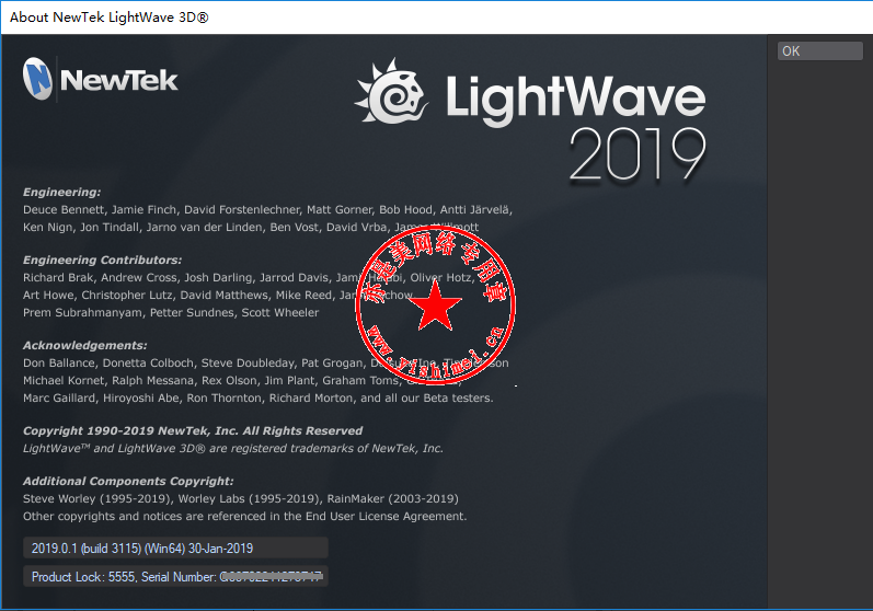 3D建模软件NewTek LightWave 3D 2019.0.1 Build 3115的下载、安装与 
